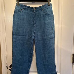 Jones New York Blue Flare Wide Leg Jeans